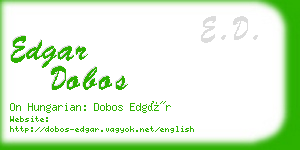 edgar dobos business card